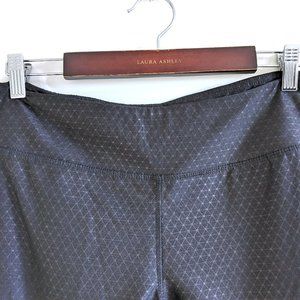 KYODAN womens black with pattern athletic leggings, size L